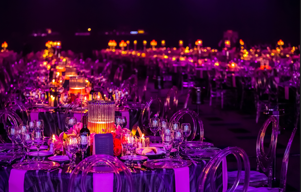 Upscale event setting